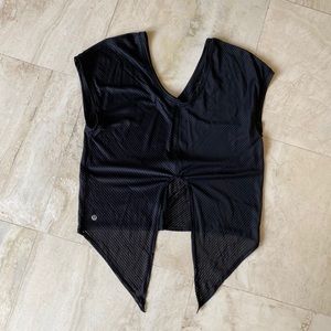 Lululemon tie back sheer top